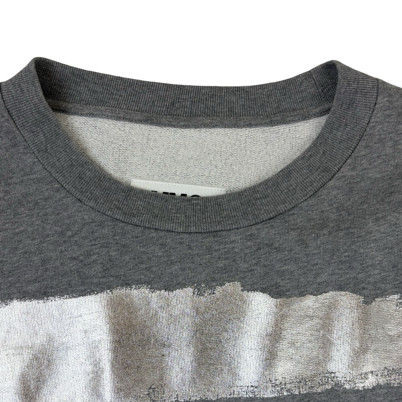 MM6 Maison Margiela Foil Stripe Sweatshirt Grey