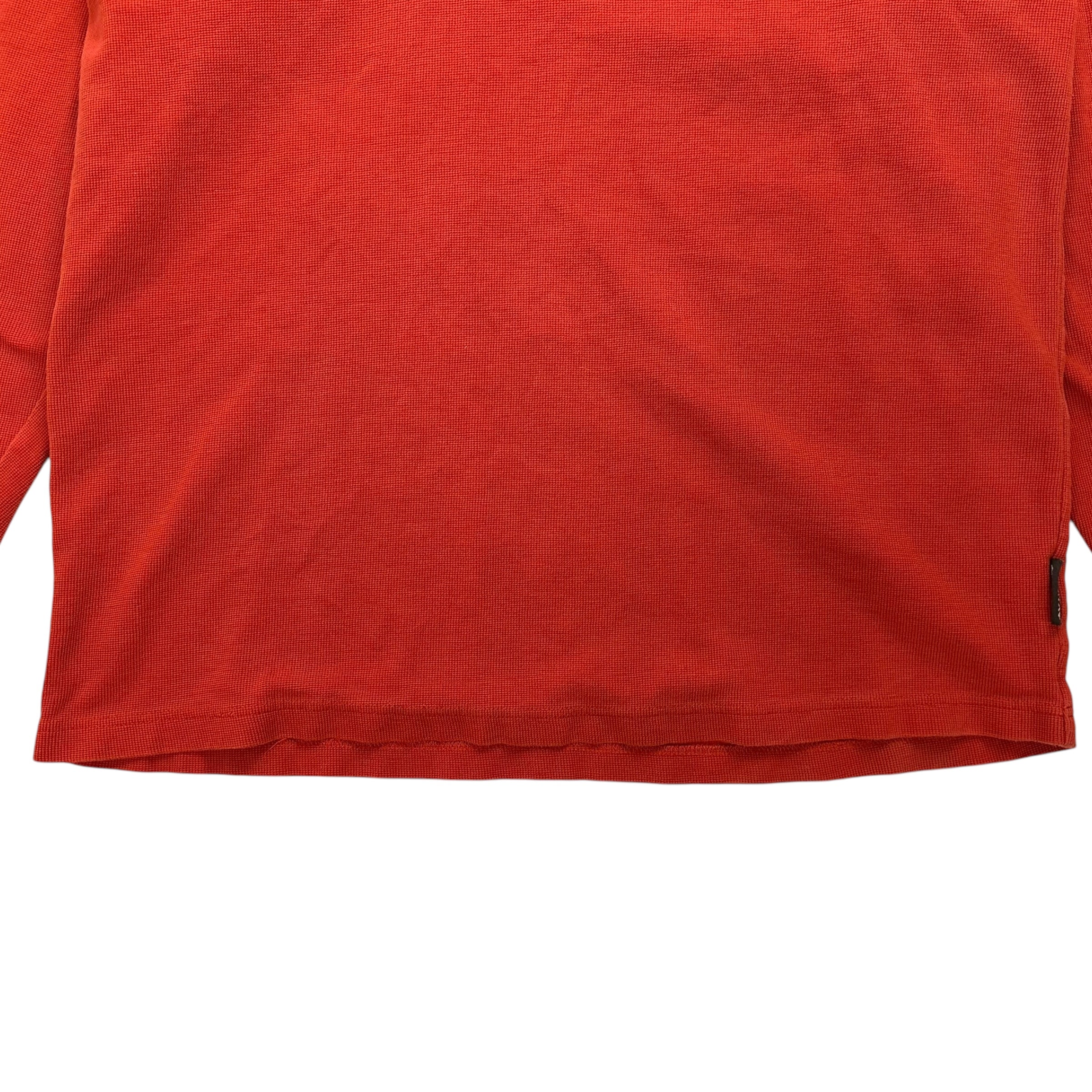 Vintage Avirex Waffle Knit Denim L/S Tee Orange