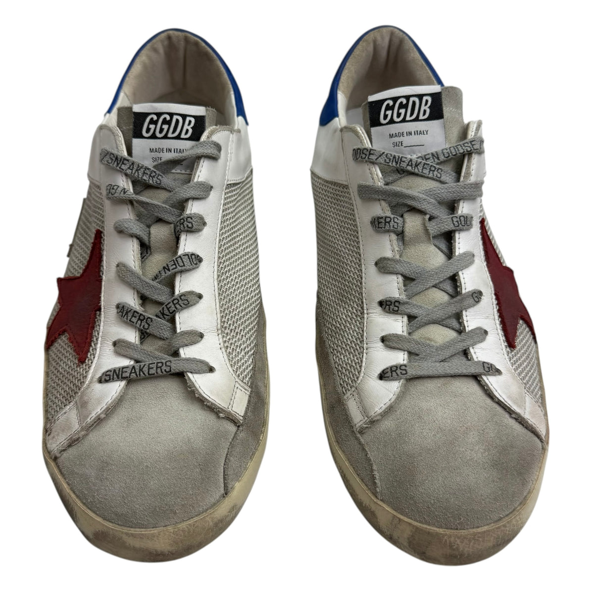 Golden Goose Super Star Sneaker White/Red/Blue (Used)