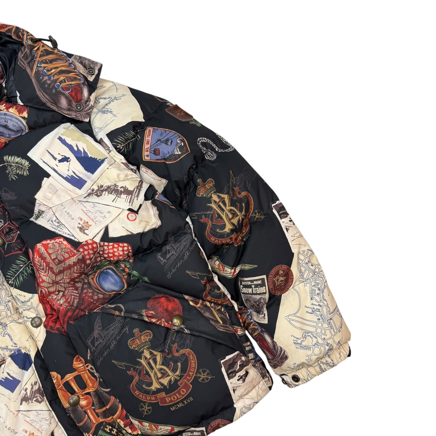 Polo Ralph Lauren Duck Down Graphic Puffer Jacket