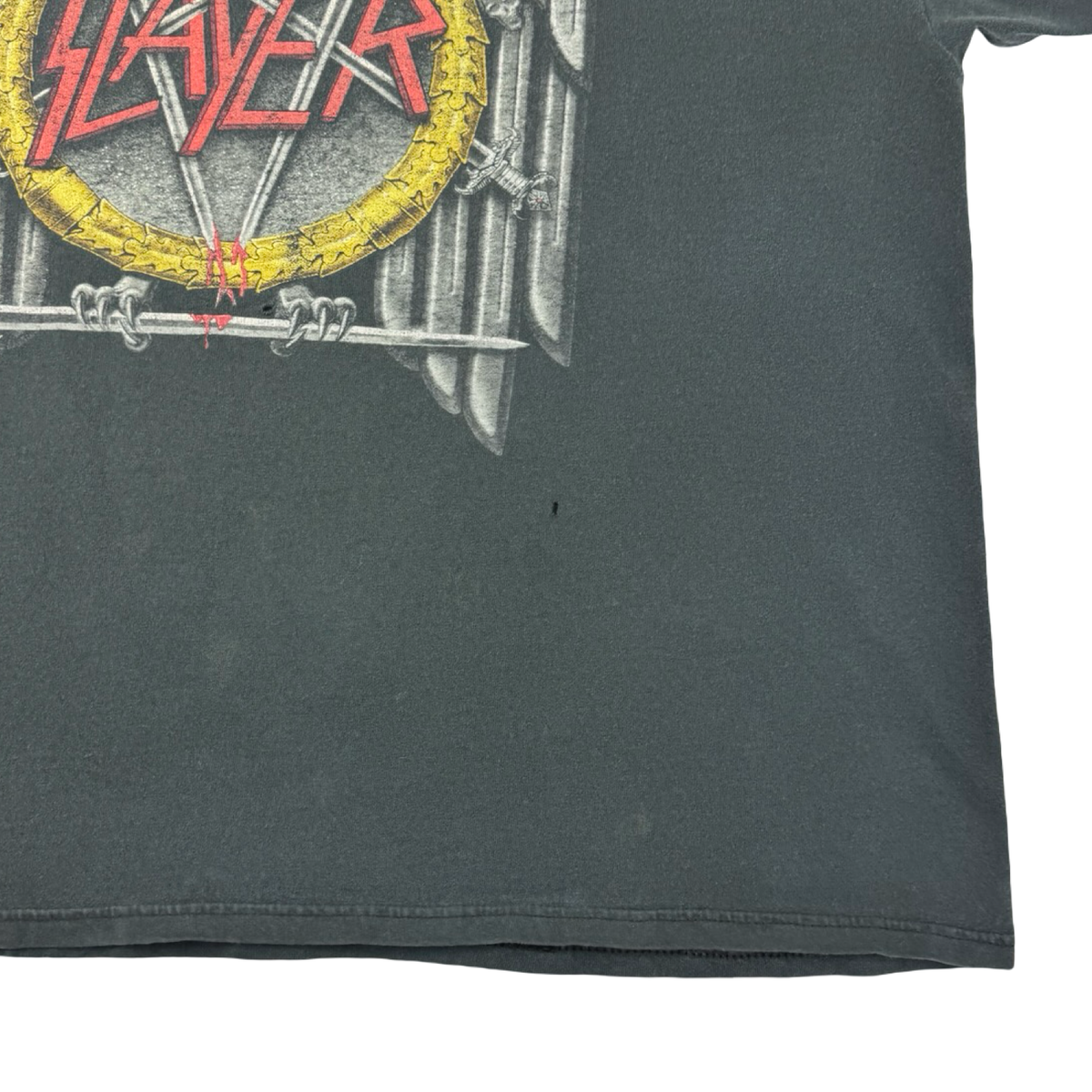 Vintage Slayer Metal Band T-Shirt Faded Black