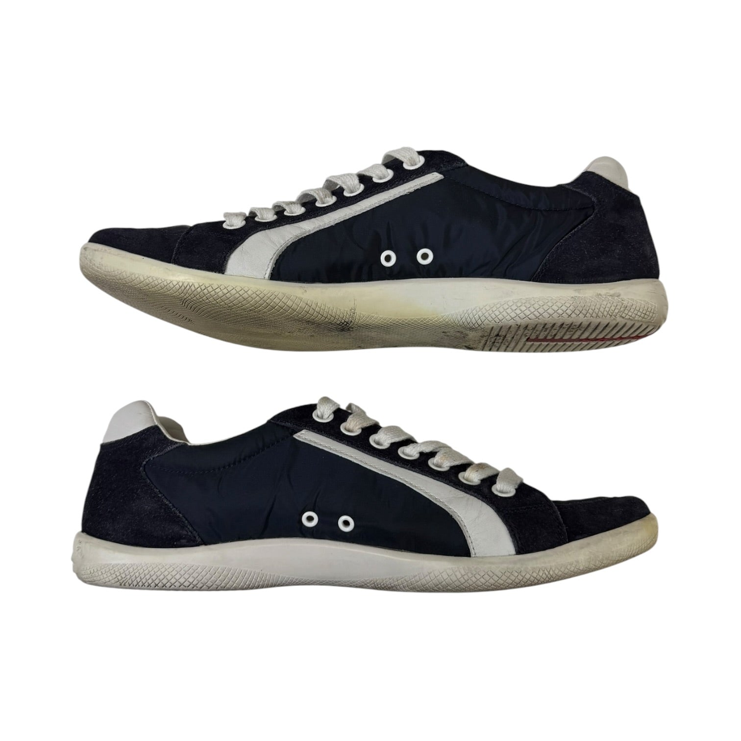 Prada Scamosciato Nylon Sneakers Blue (Used)