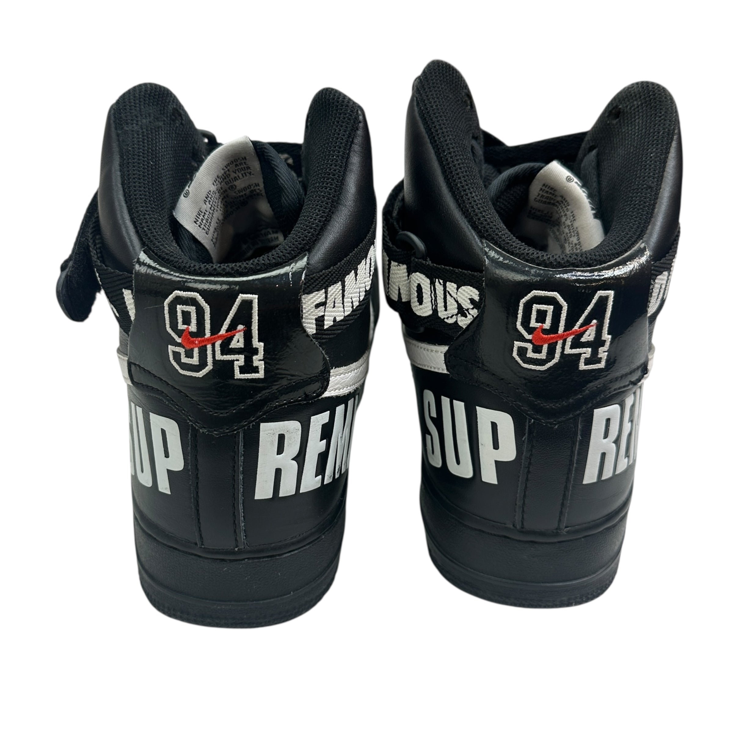 Supreme x Nike Air Force 1 High World Famous Black