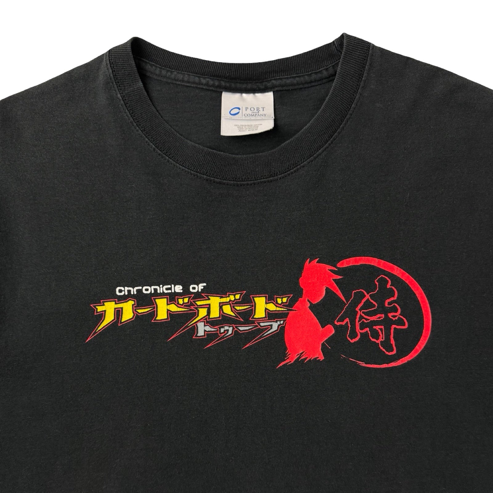 Vintage Penny Arcade Cardboard Tube Samurai T-Shirt Black