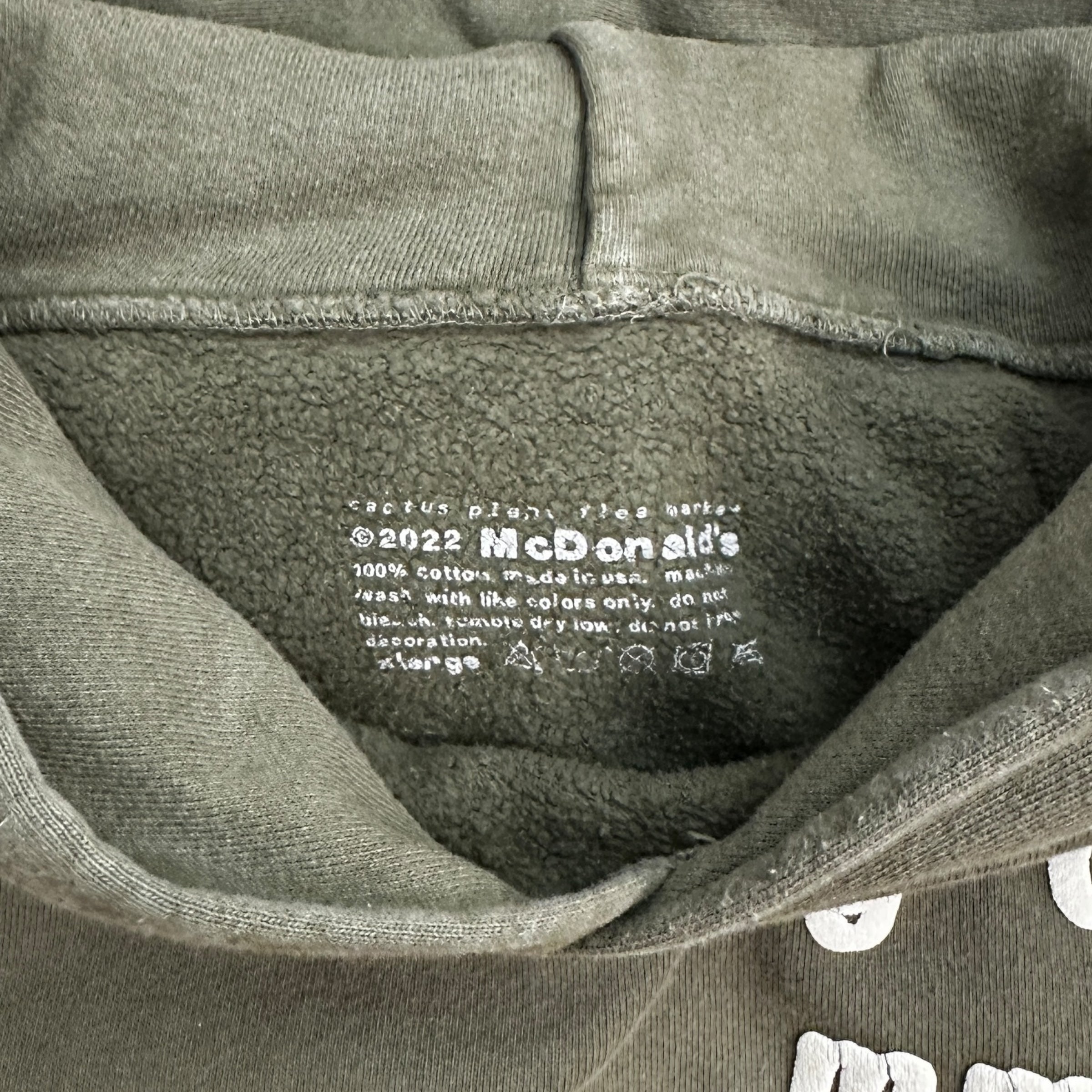 CPFM x McDonalds “Seeing Double” Hoodie Olive