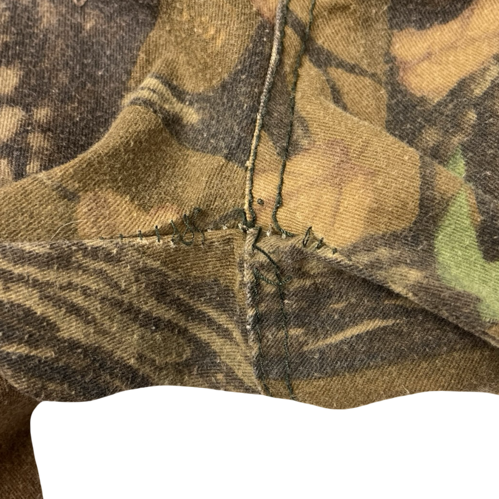 Vintage Tree Camouflage Long Cargo Shorts