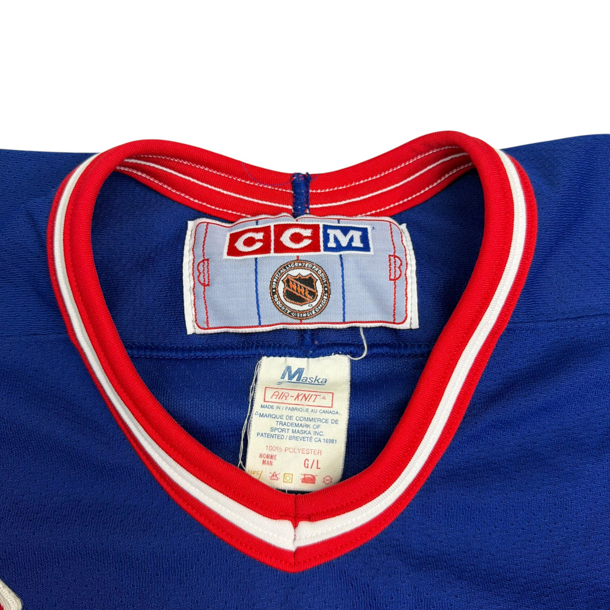 Vintage New York Rangers CCM Jersey Blue