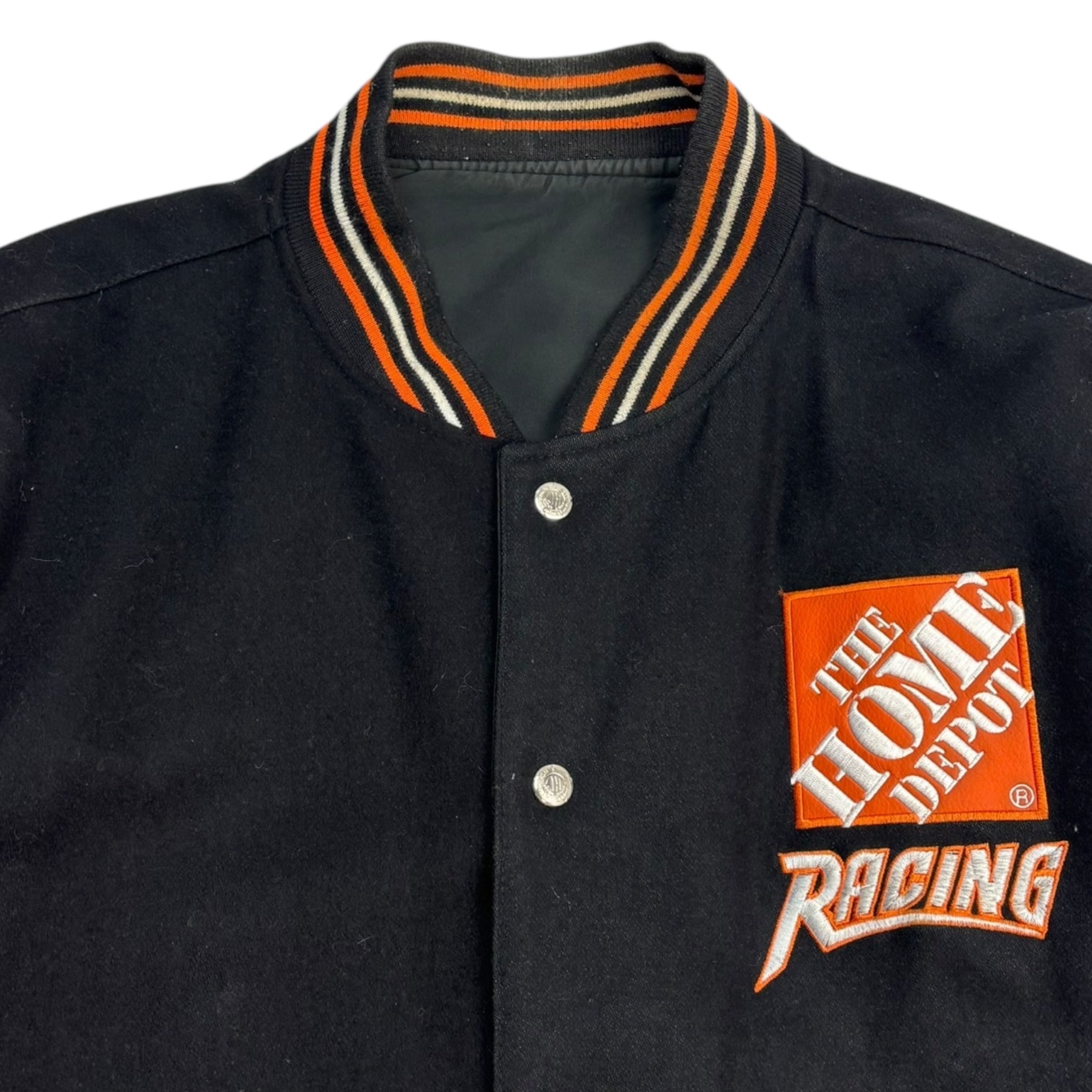 Vintage Home Depot Leather/Varsity NASCAR Jacket