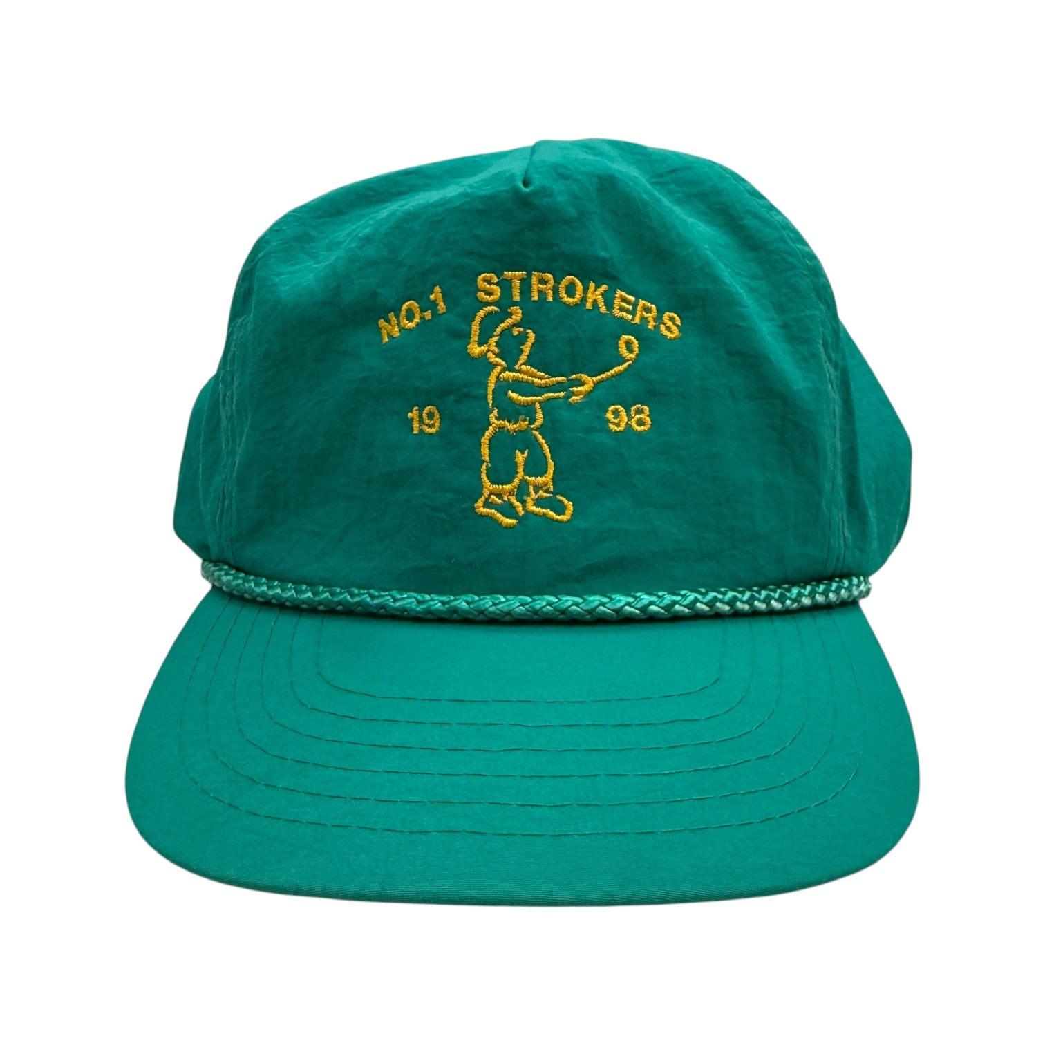 1998 No.1 Strokers Golf Rope Snapback Hat Green