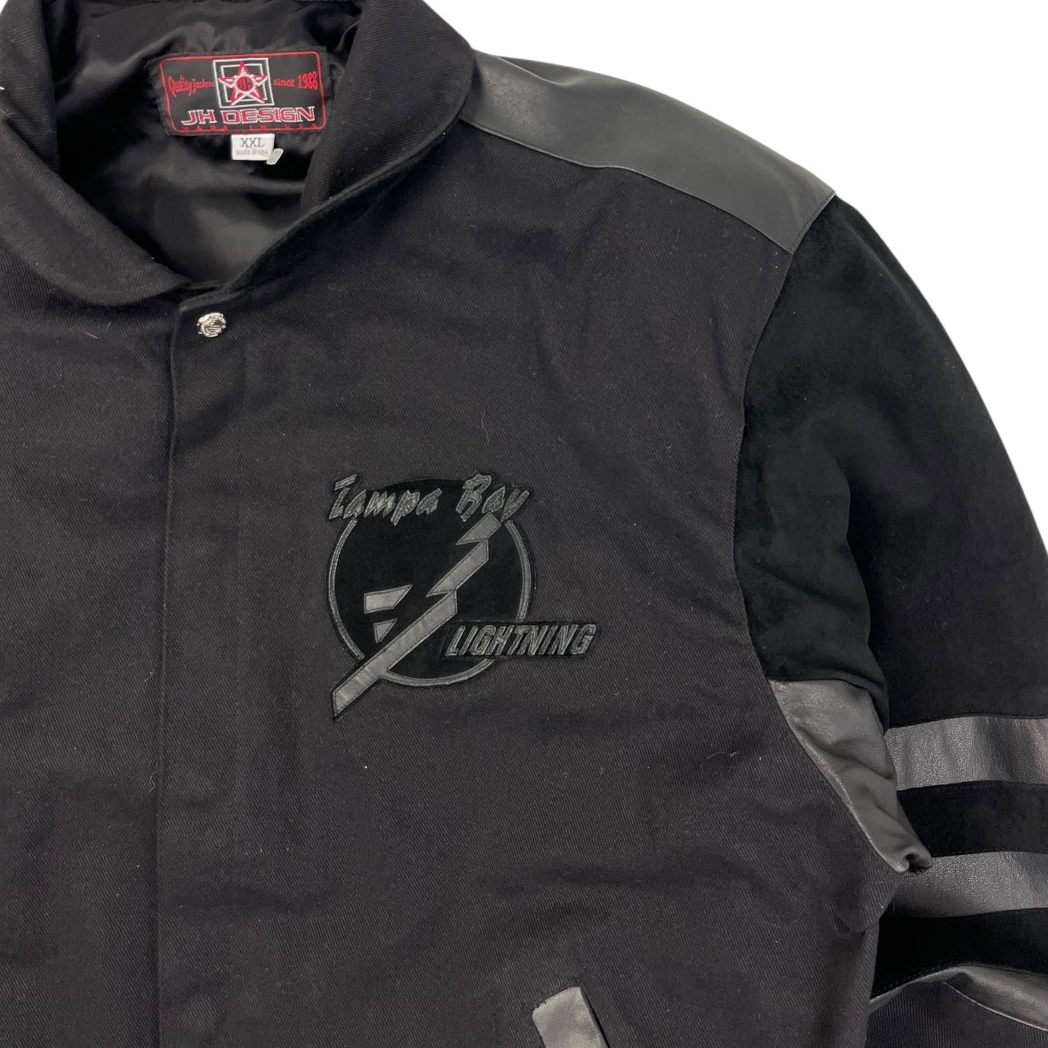 Jeff Hamilton Tampa Bay Lightning Blackout Varsity Jacket