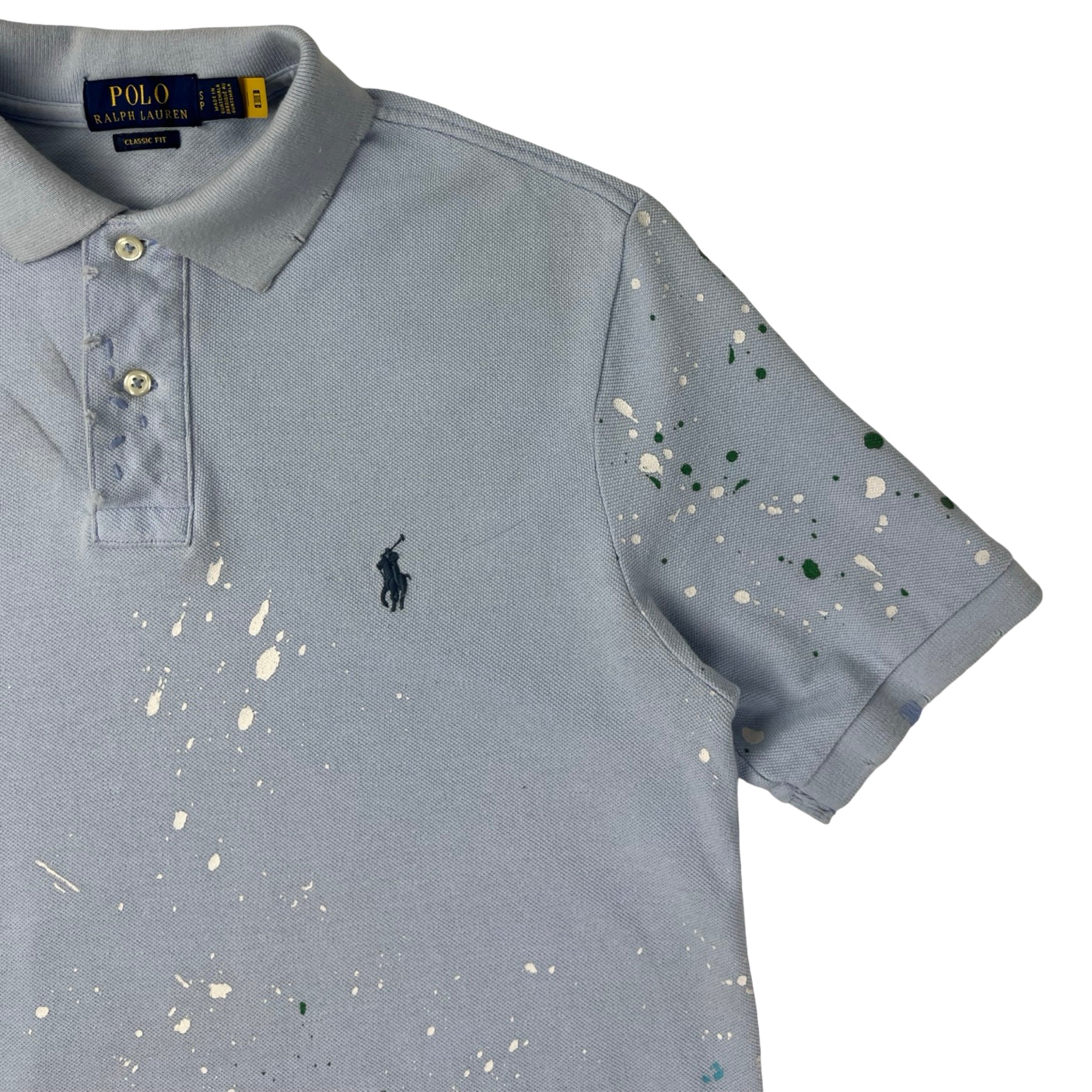 Polo Ralph Lauren Paint Splatter Polo Baby Blue