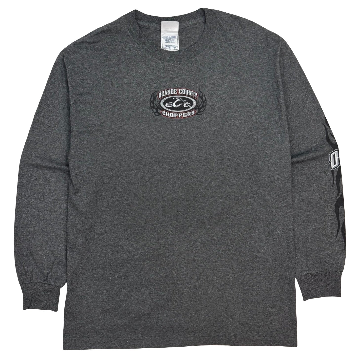 2003 Orange County Choppers New York Badge Longsleeve Grey