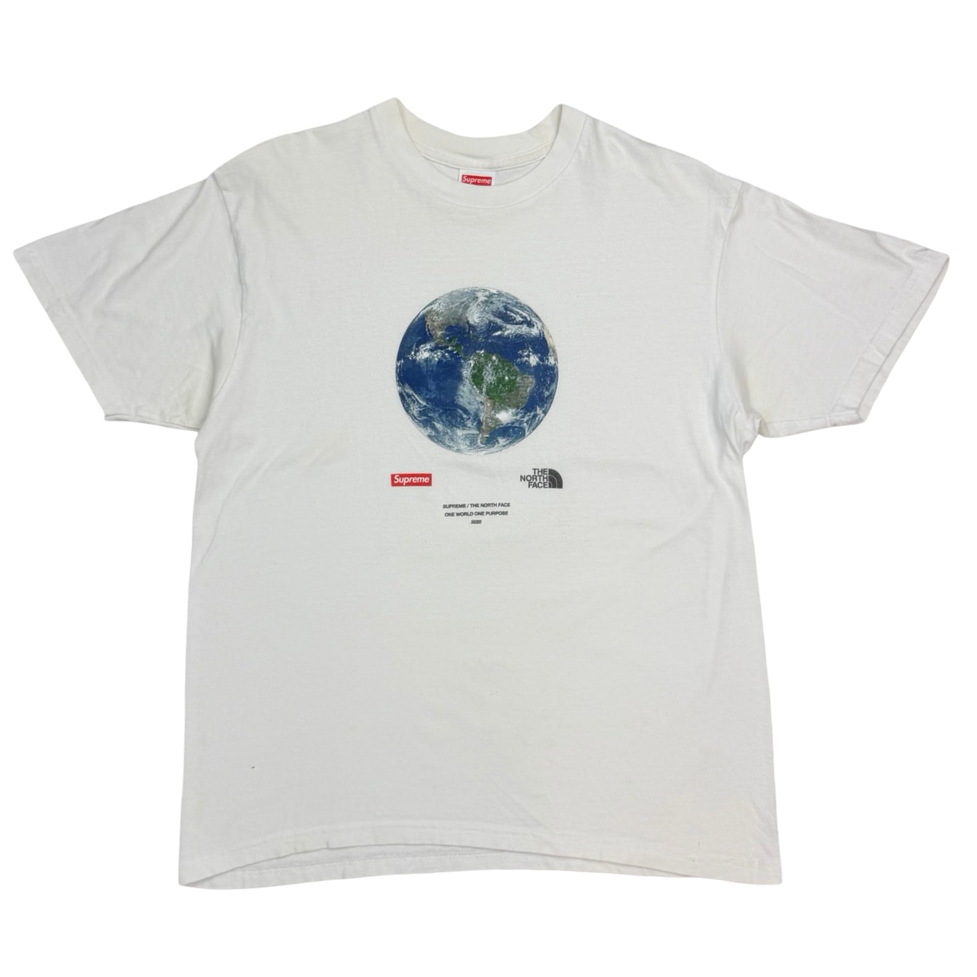 2020 Supreme X The North Face One World Tee White