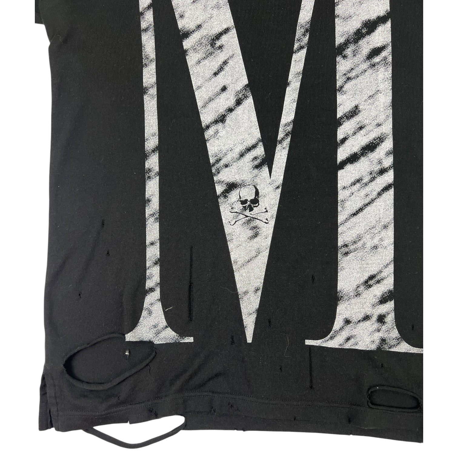 Mastermind Distressed “M” Logo T-Shirt Black
