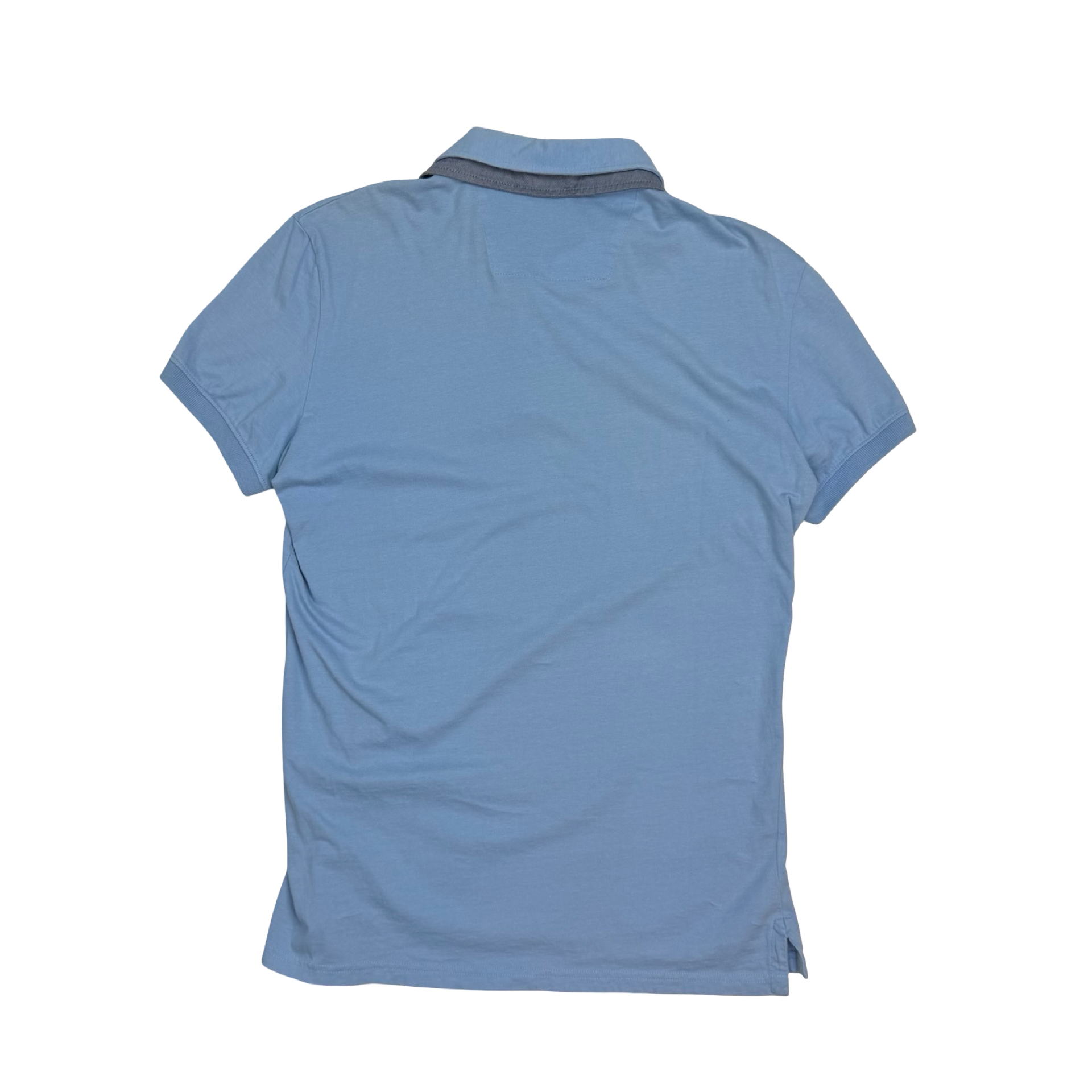 Vintage Dolce & Gabbana Striped Polo Shirt Blue