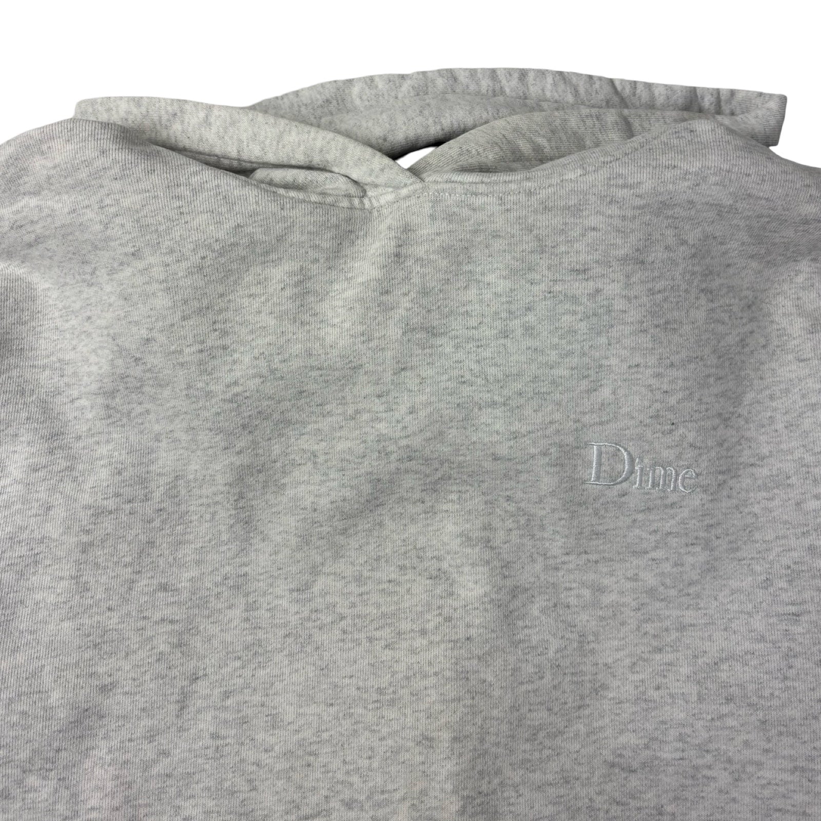 Dime Classic Small Logo Pullover Hoodie Heather Grey