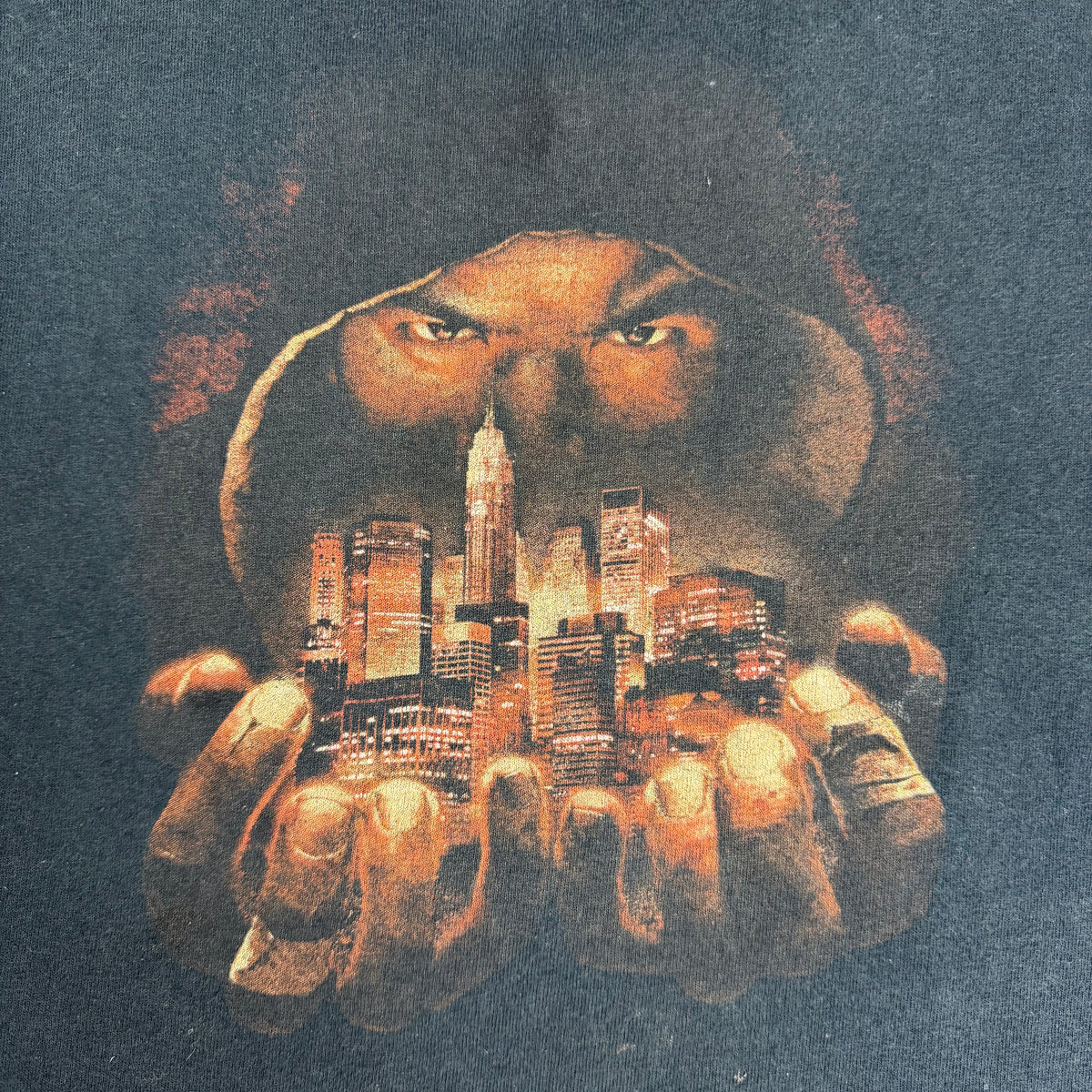 2004 Def Jam: Fight For NY EA Games Promo Tee Faded Black