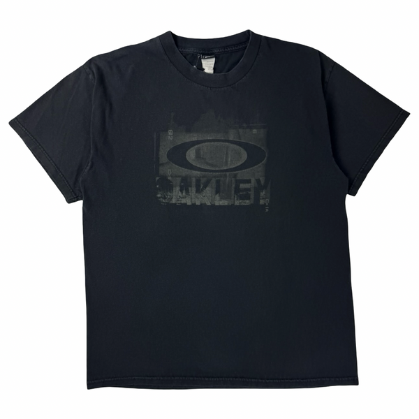 Vintage Oakley T-Shirt Tonal Black