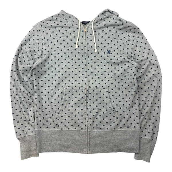 (W) Gymphlex Polka Dot Zip-Up Hoodie Grey