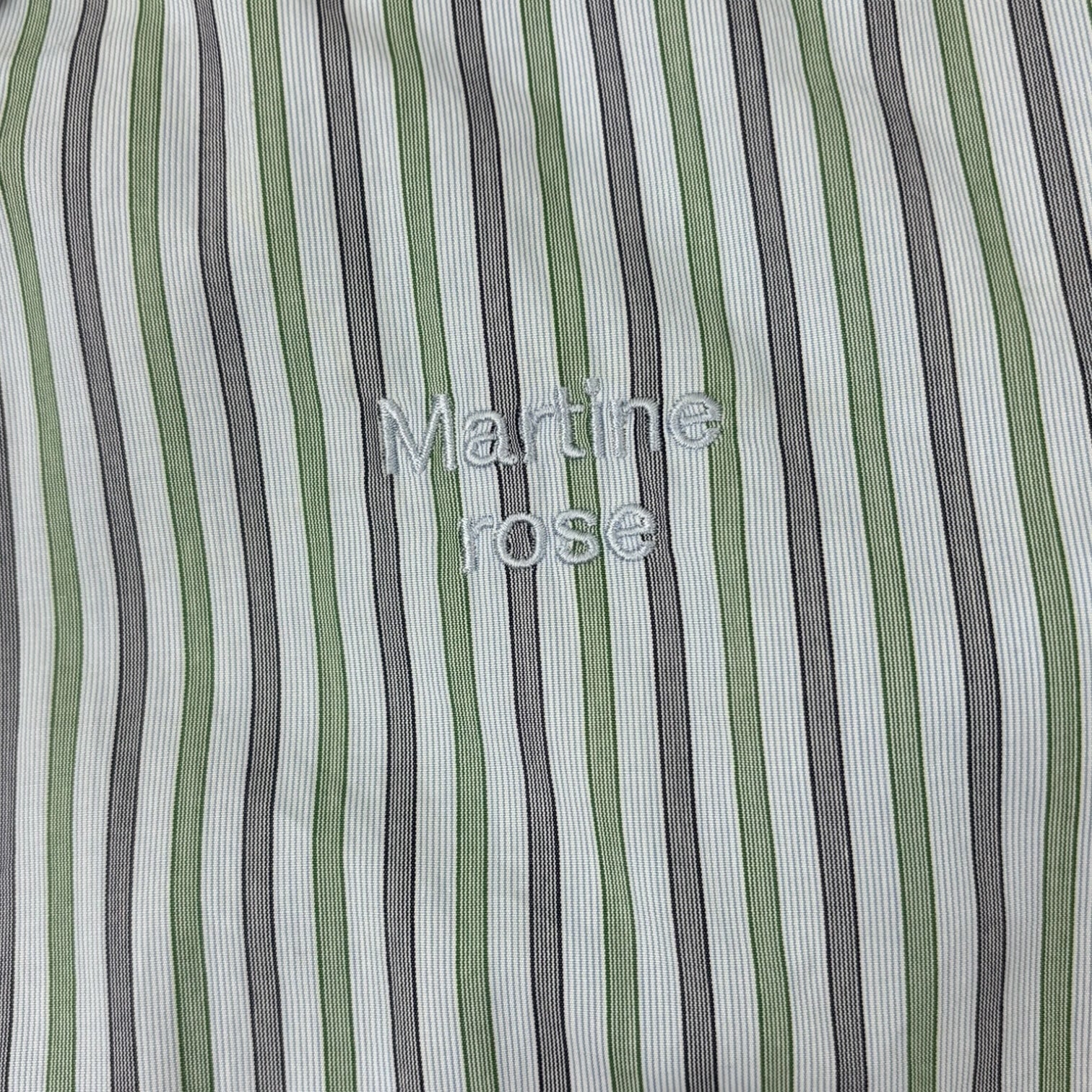 Martine Rose Striped Long Sleeve Button Down Shirt