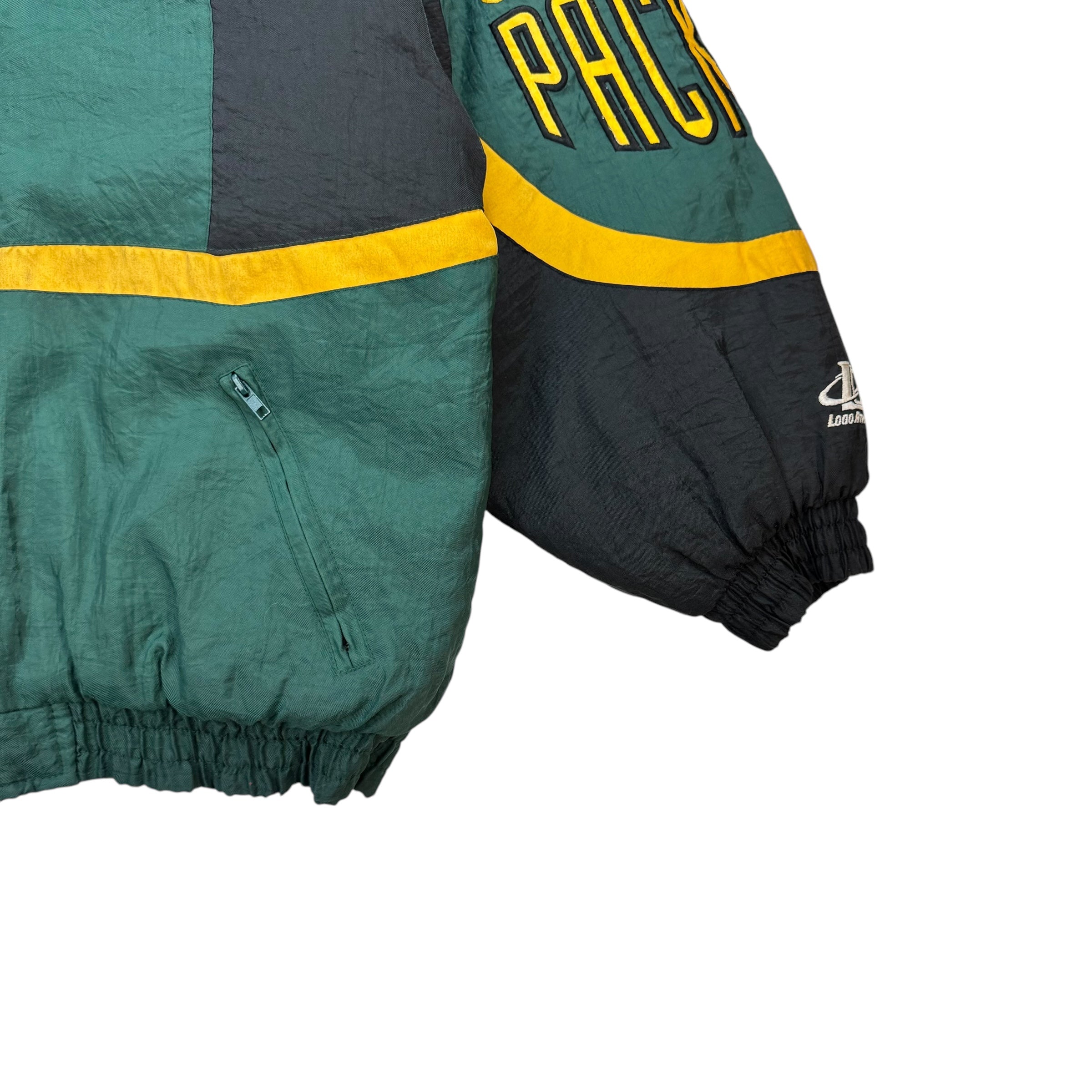 Vintage Logo Athletics Green Bay Packers Jacket Green/Yellow