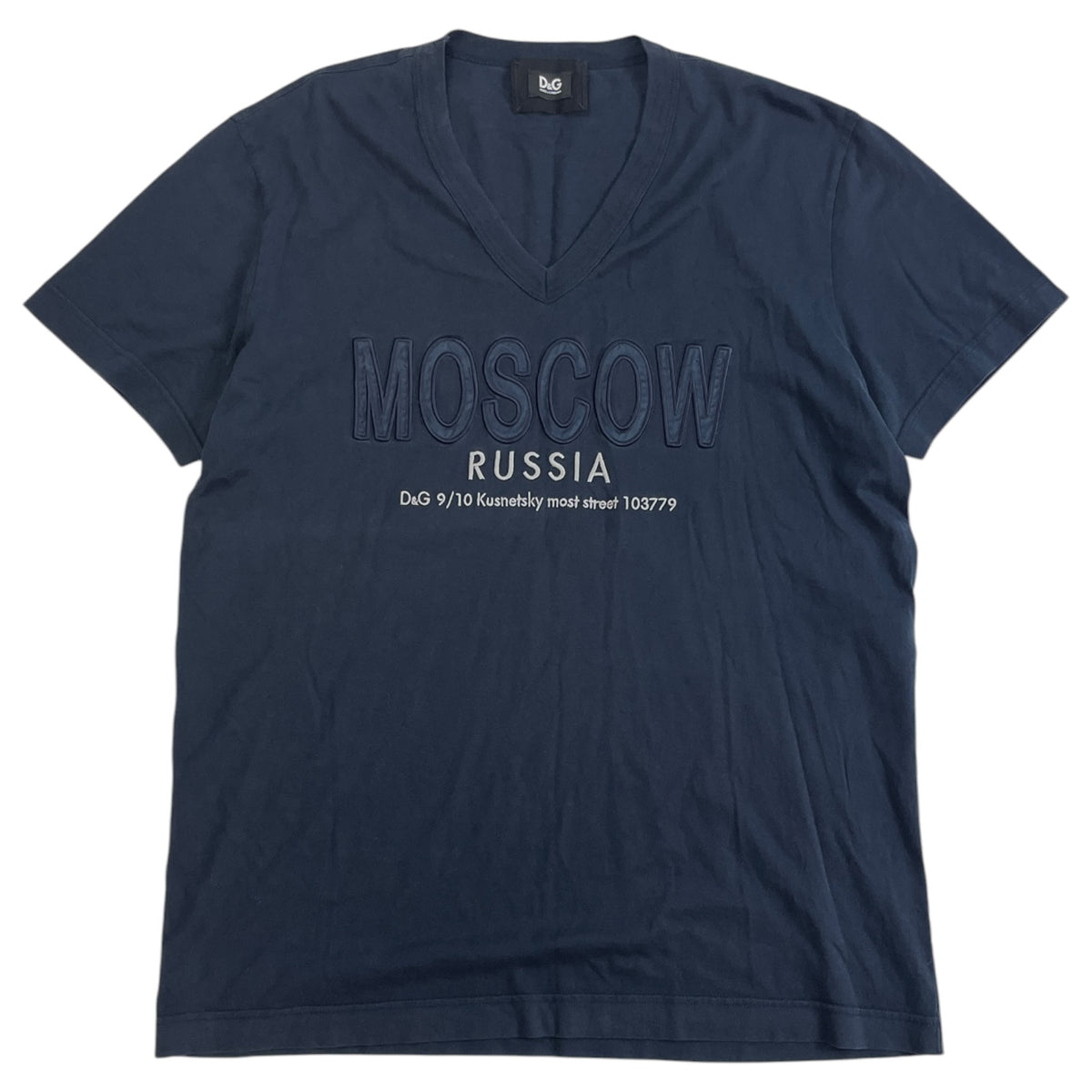 Dolce & Gabbana "Moscow Russia" Boutique V-Neck T-Shirt