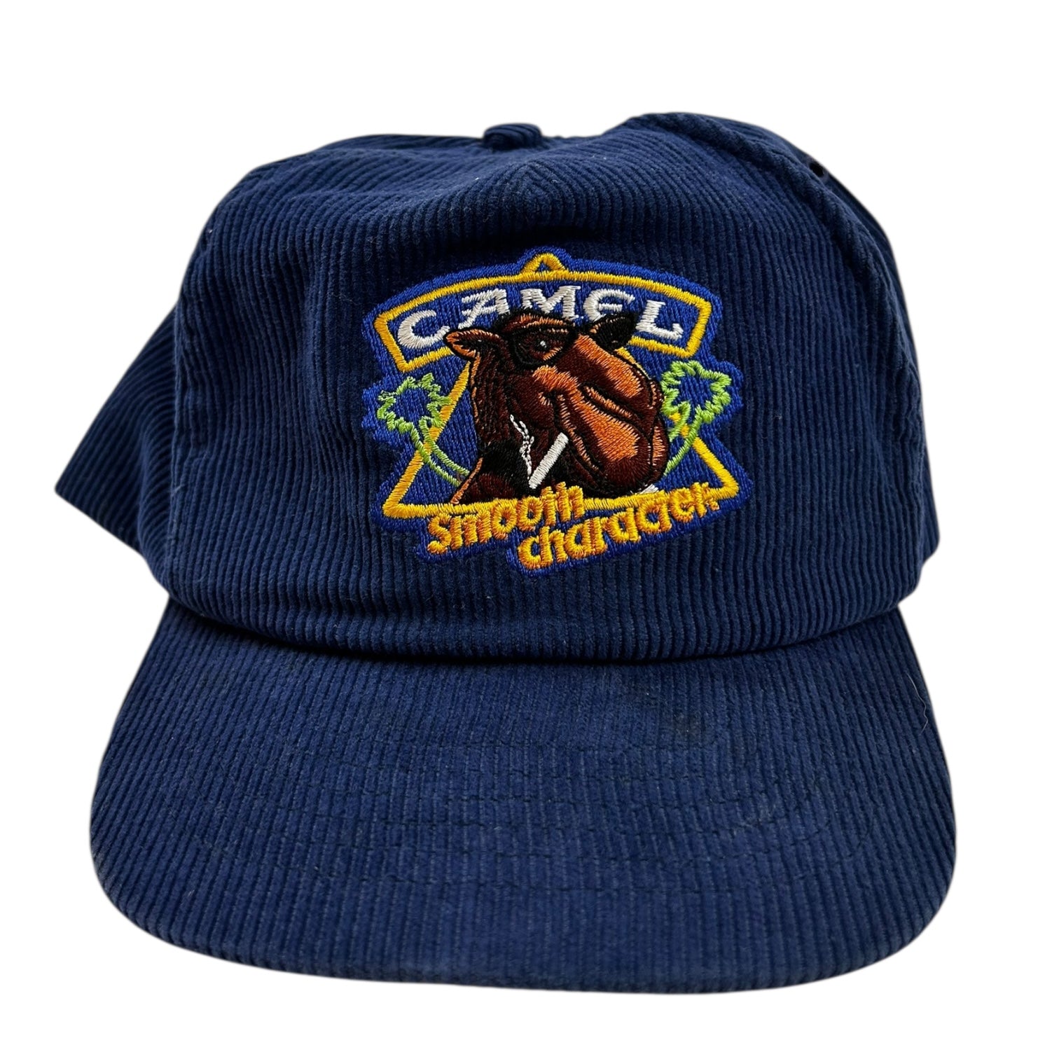 Vintage Camel Cigarettes Corduroy Snapback Navy