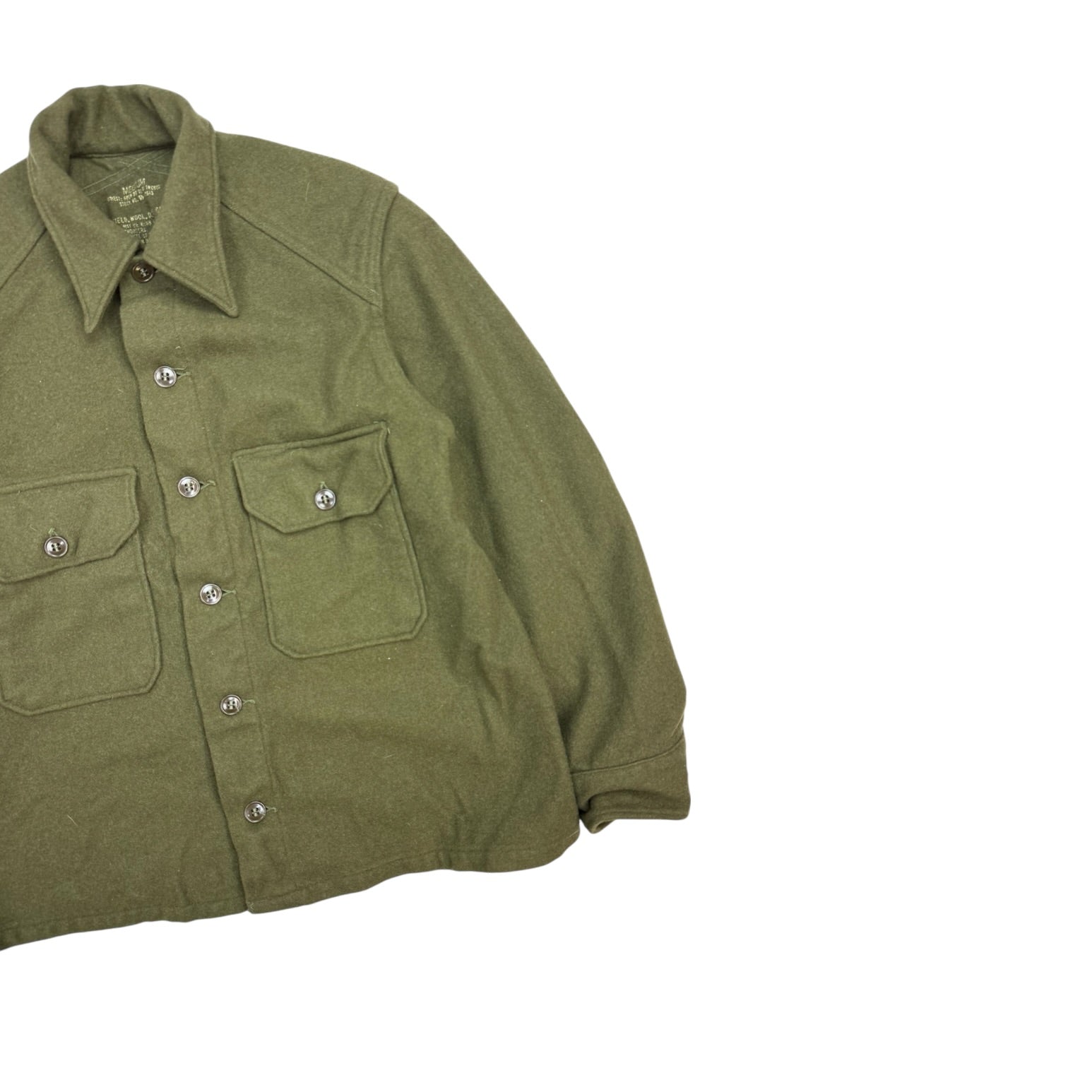 Vintage Wool Overshirt Olive