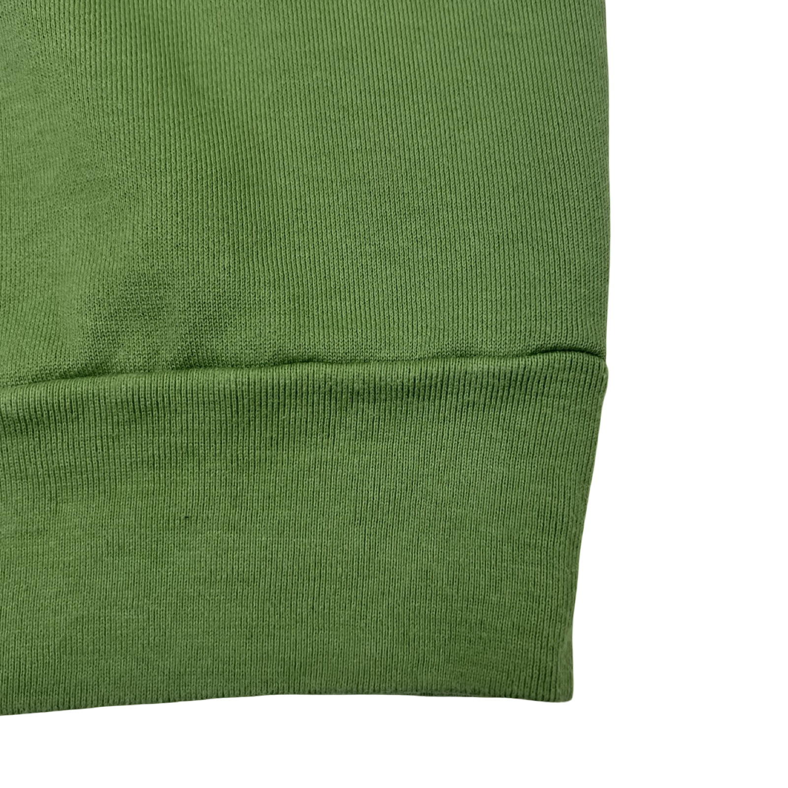 Auralee Light Flowy Sweat V-Neck Ribbed Hem Vest Green