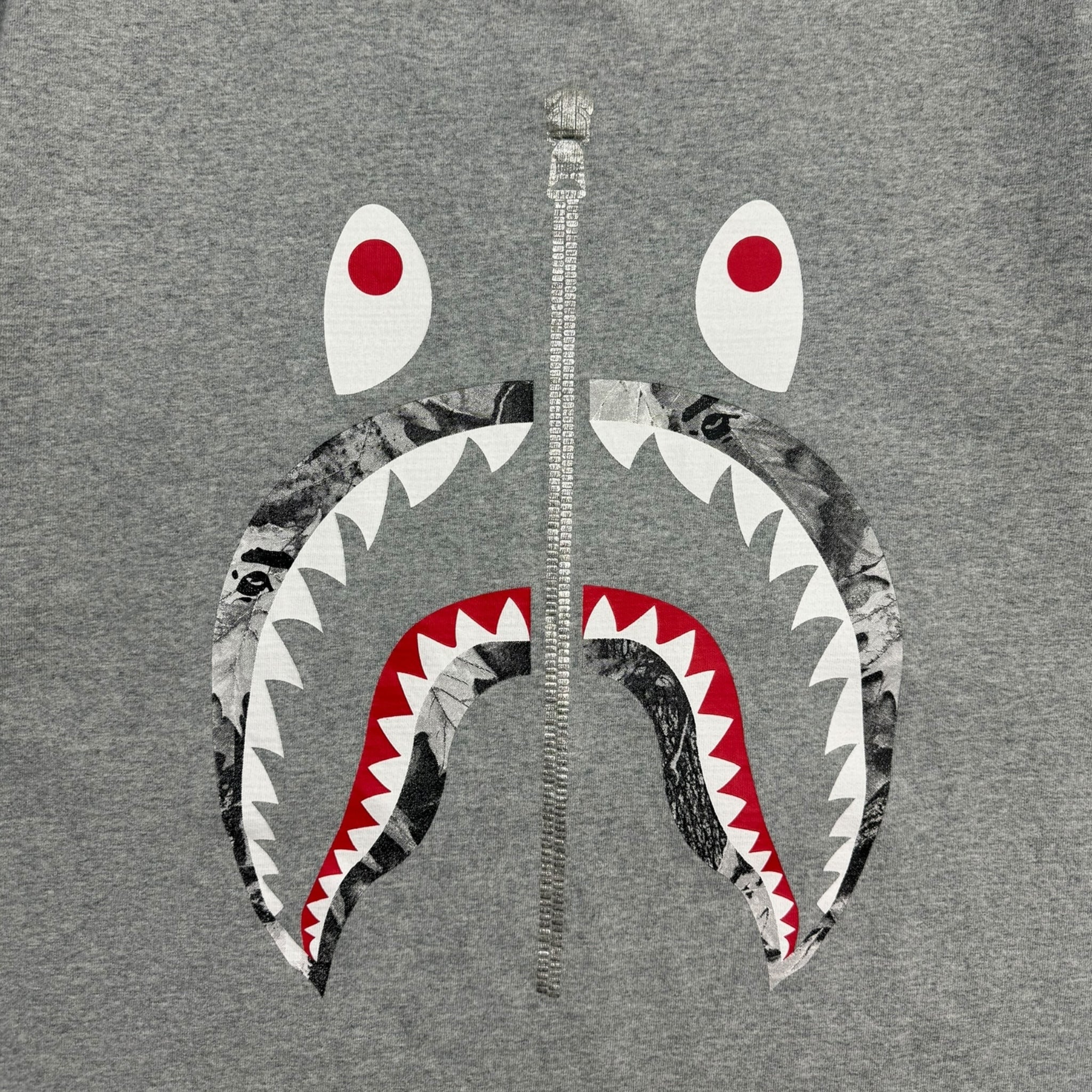 BAPE Forest Camo Shark T-Shirt Grey