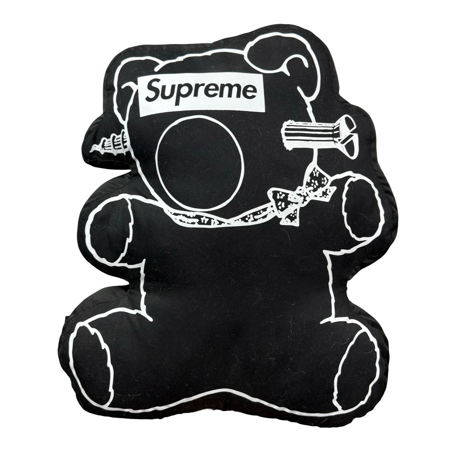 Supreme Undercover Bear Pillow Black