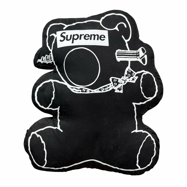 Supreme Undercover Bear Pillow Black
