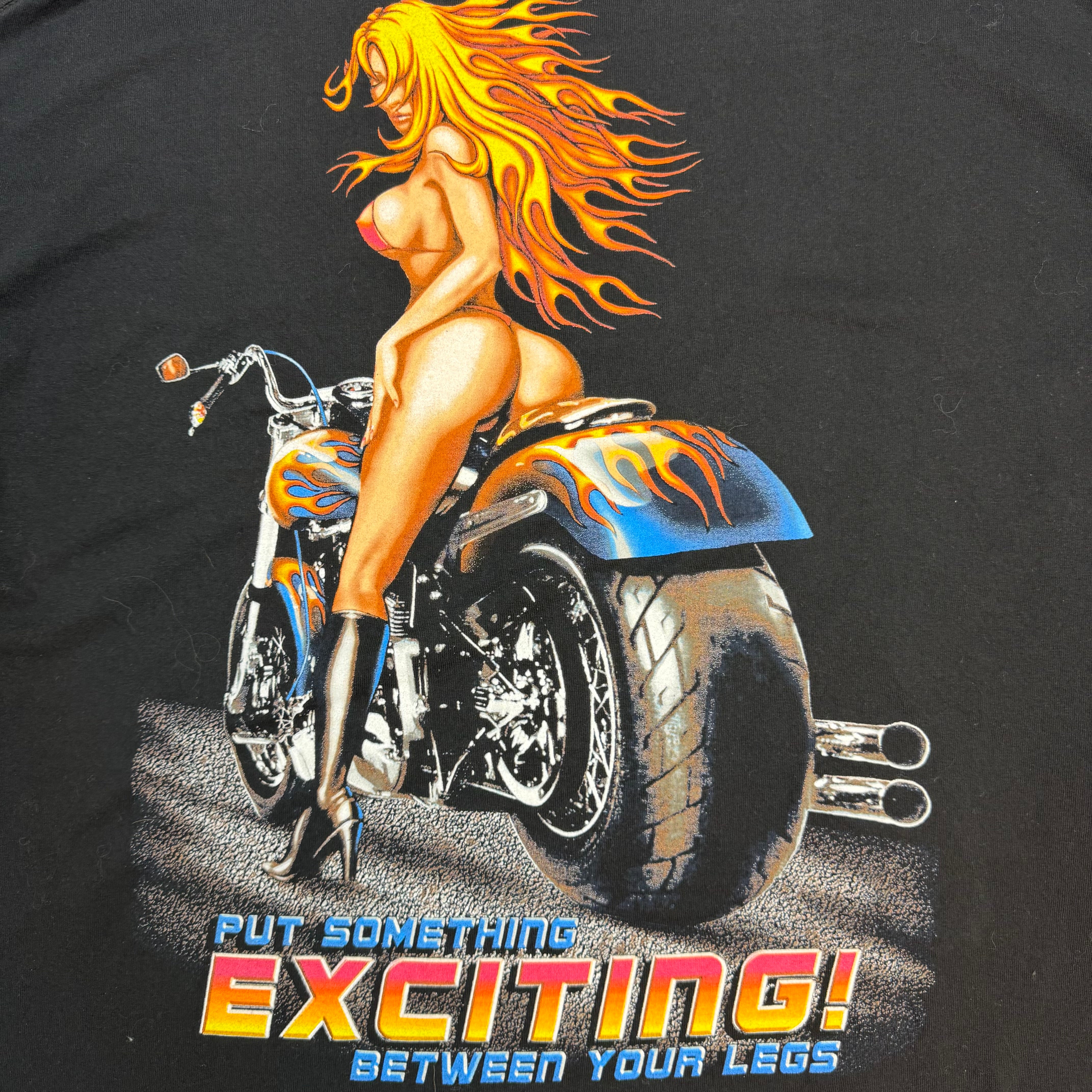 Vintage Yellowhammers Place “Put Something Exciting! Between Your Legs” Tee Black