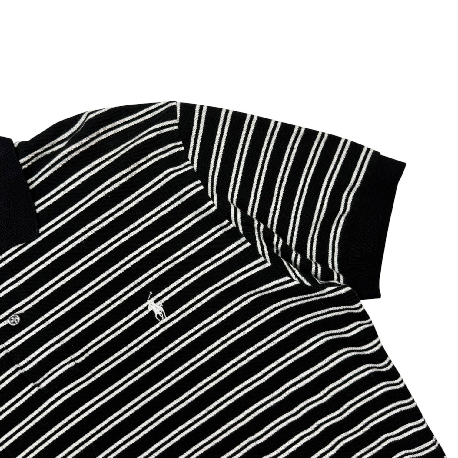 Vintage Polo Ralph Lauren Button Up Polo Black/White