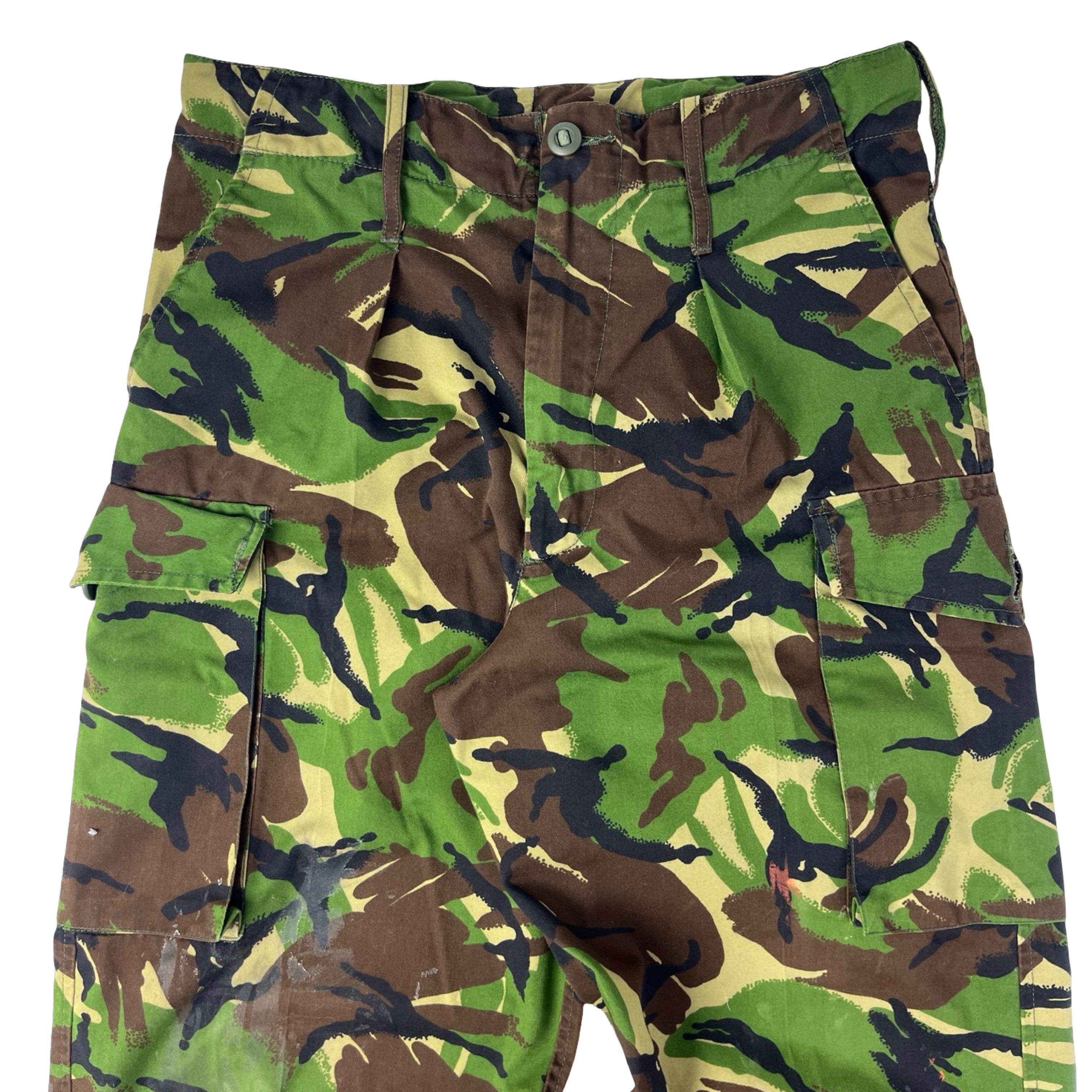 Vintage British DPM Camouflage Cargo Pants Green