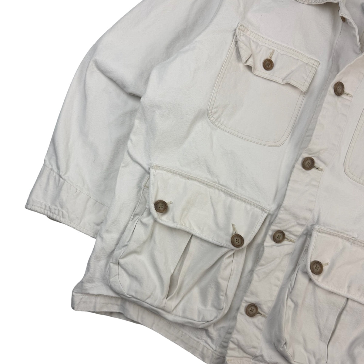Vintage GAP Button Up Utility Jacket White