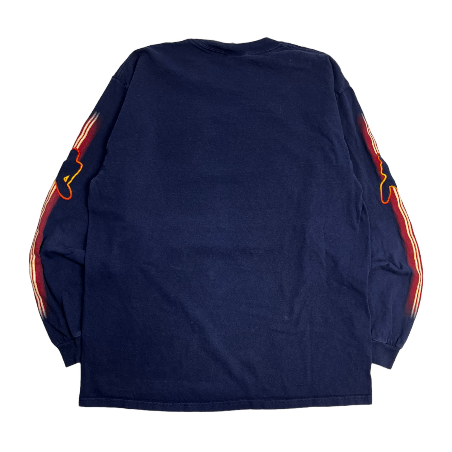 Vintage Korn Neon Girl Long Sleeve Shirt - Navy Graphic Shirt