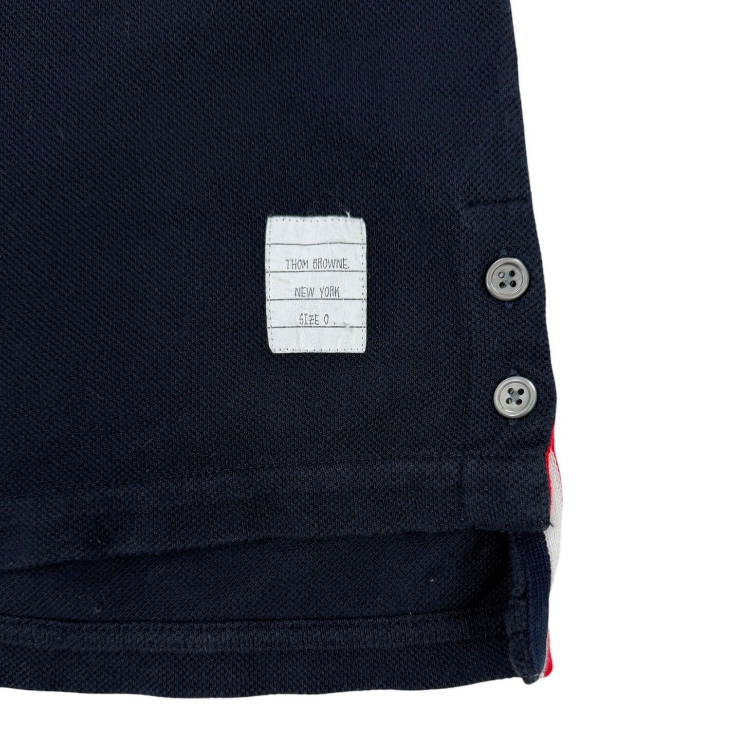 Thom Browne Side Slits Relaxed T-Shirt Navy