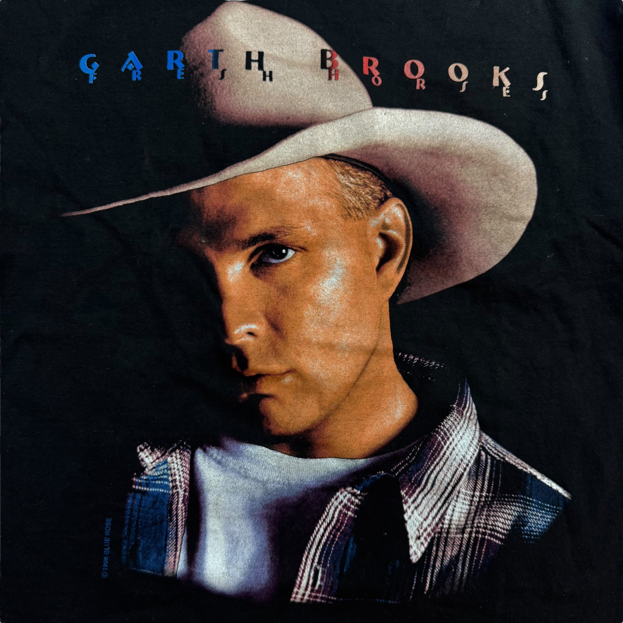 1996 Garth Brooks Fresh Horses Concert Tour Tee Black