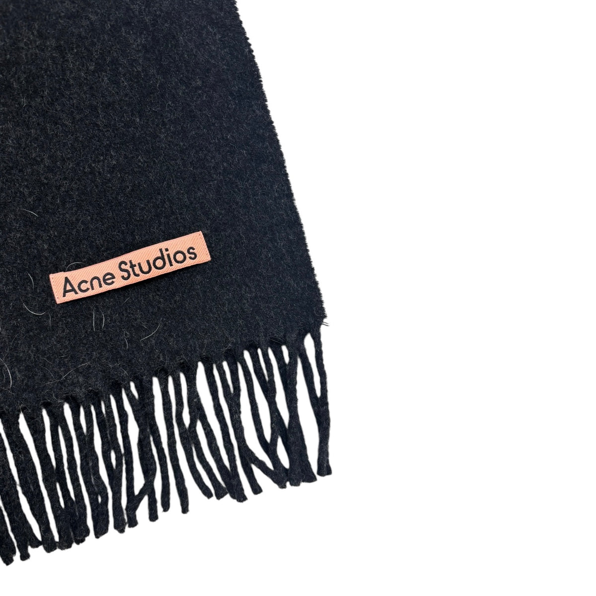(W) Acne Studios Oversized Wool Scarf Charcoal