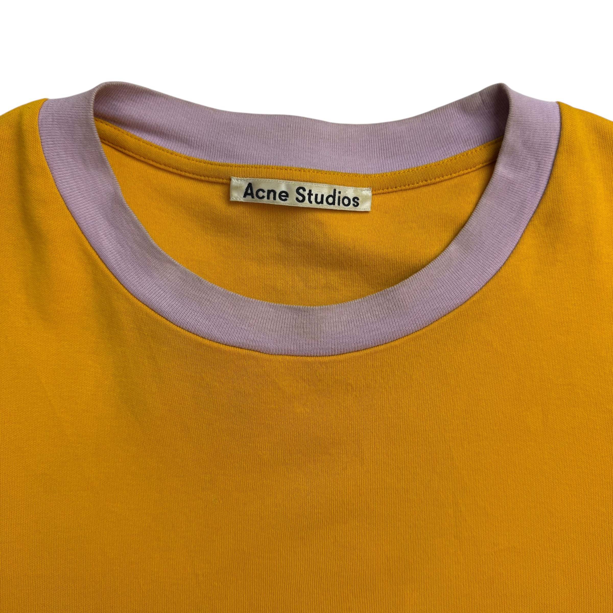 Acne Studios Eban Colour Block Tee Yellow/Purple