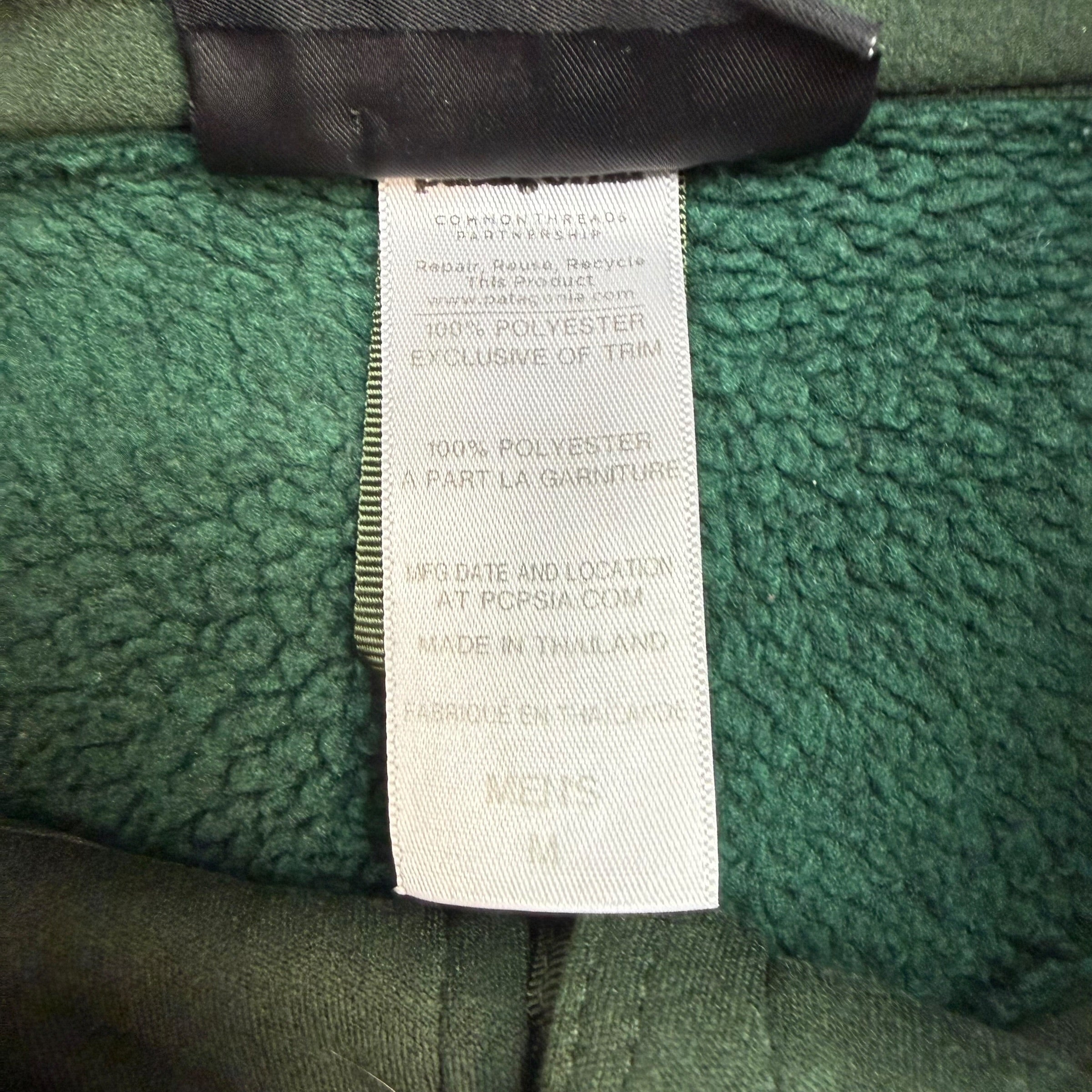 Vintage Patagonia Quarter Zip Fleece Green