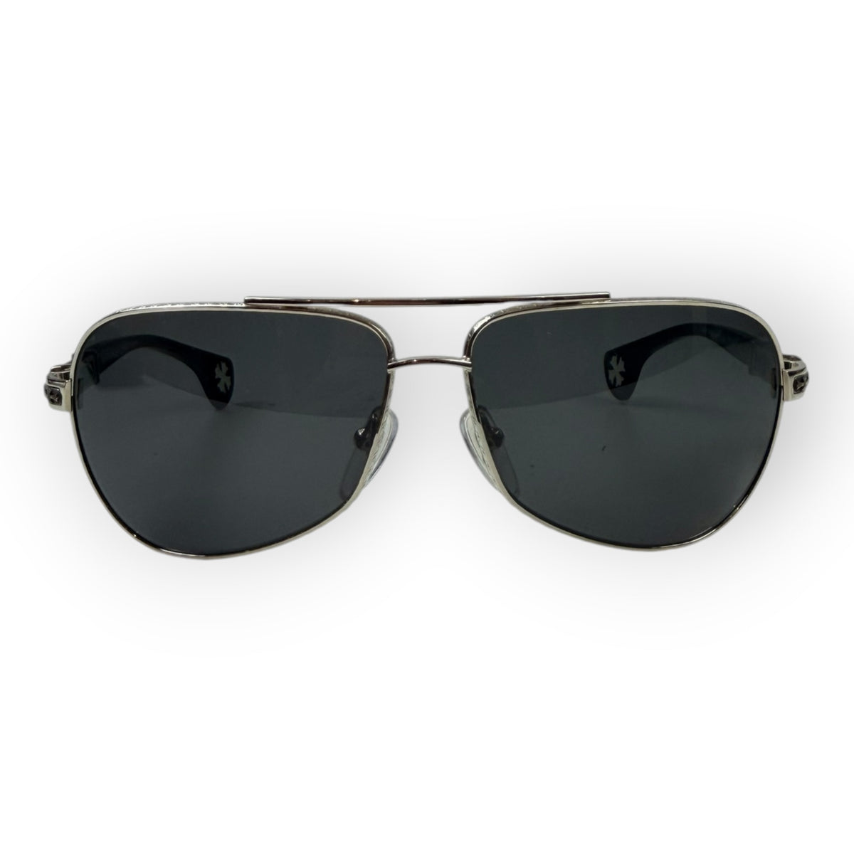 Chrome Hearts The Beast Avaitor Sun Glasses Silver/Black