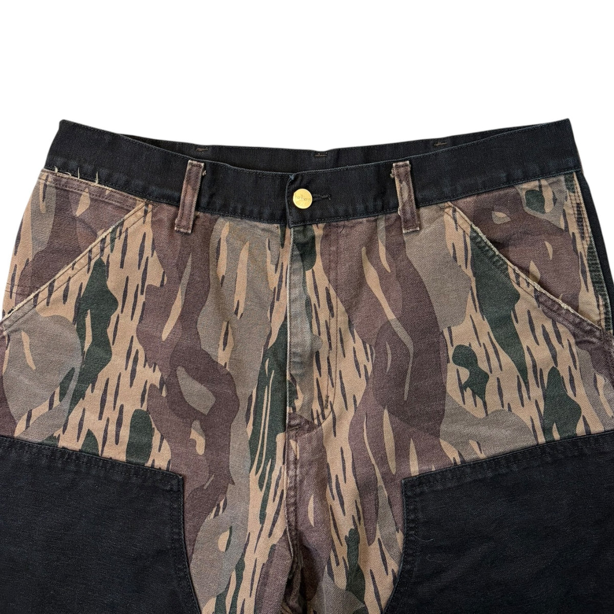Carhartt WIP Double Knee Pant Camo Unite / Black Aged Canvas