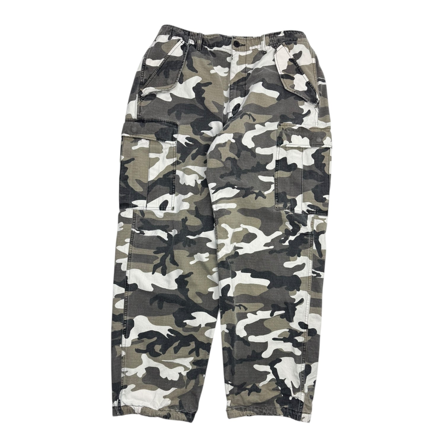 Stussy Military Cargo Ripstop In Snow Camo