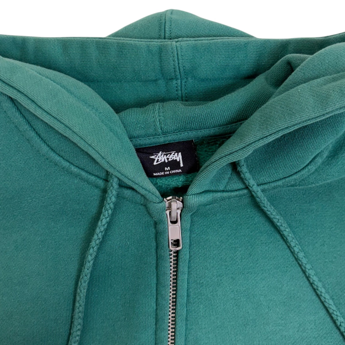 Stussy Basic Zip-Up Hoodie Green