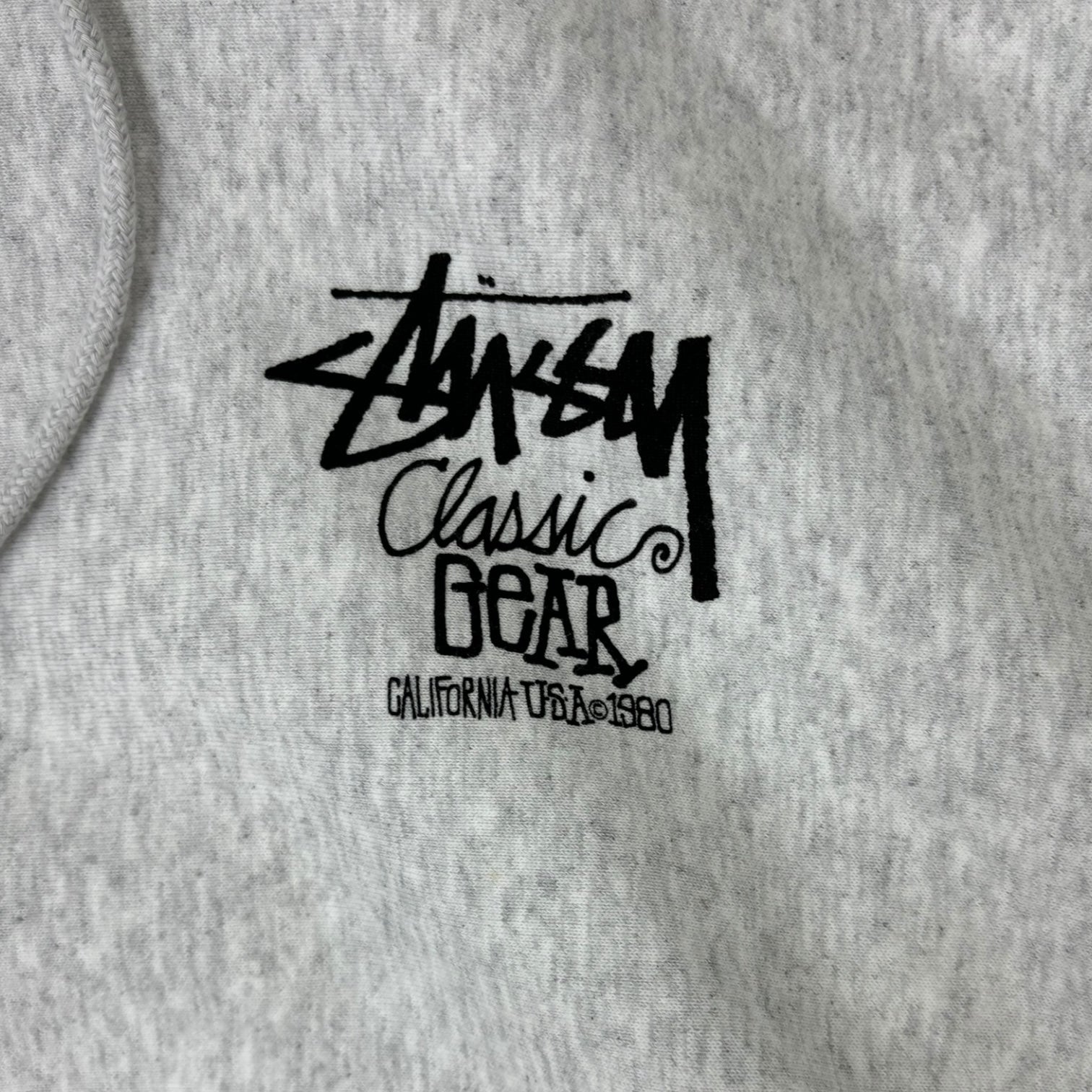 Stussy Classic Gear Hoodie Ash Heather