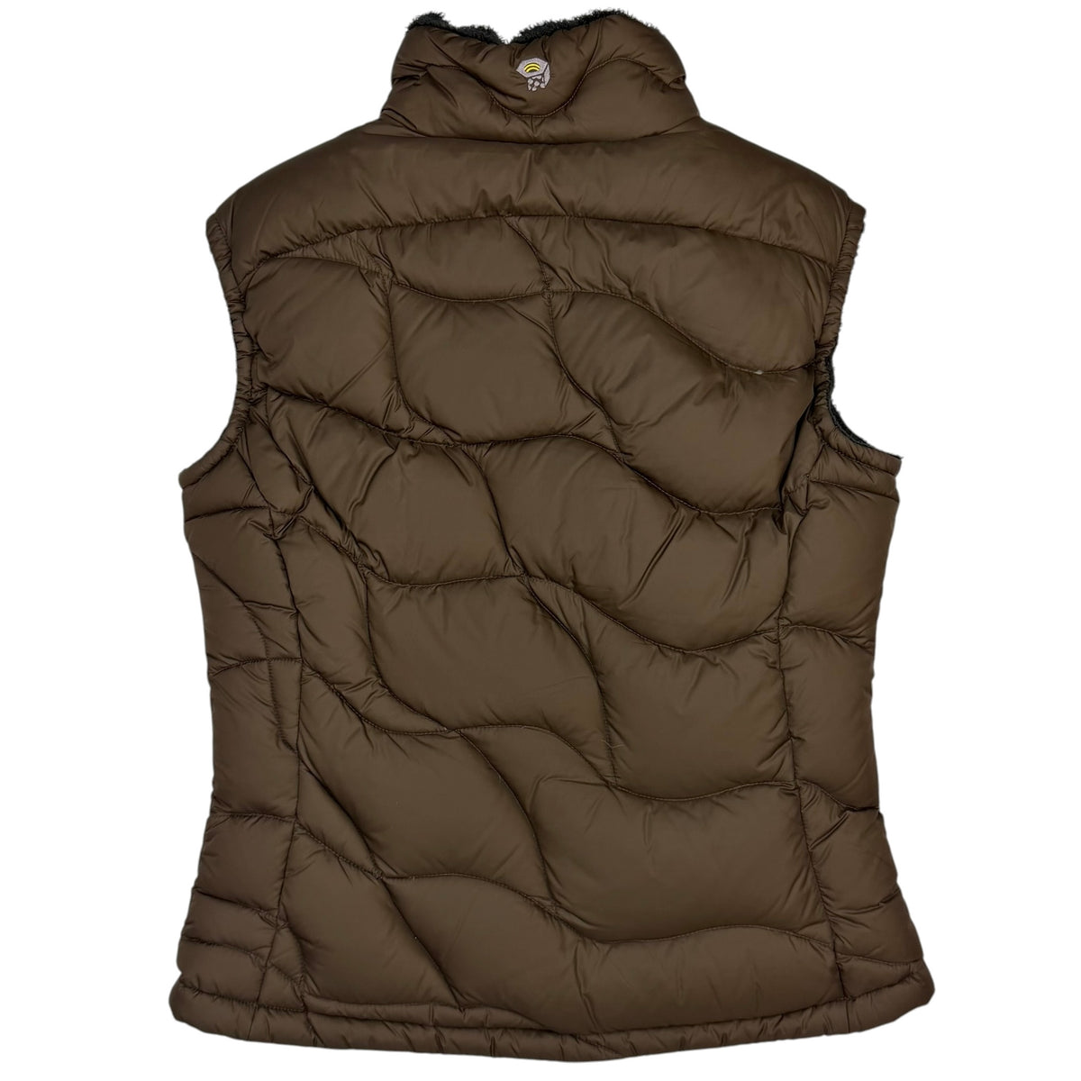 (W) Vintage Mountain Hardwear Fur Lined Vest Brown