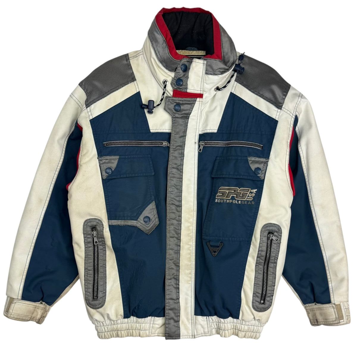 Vintage South Pole Tactical Jacket Blue/White
