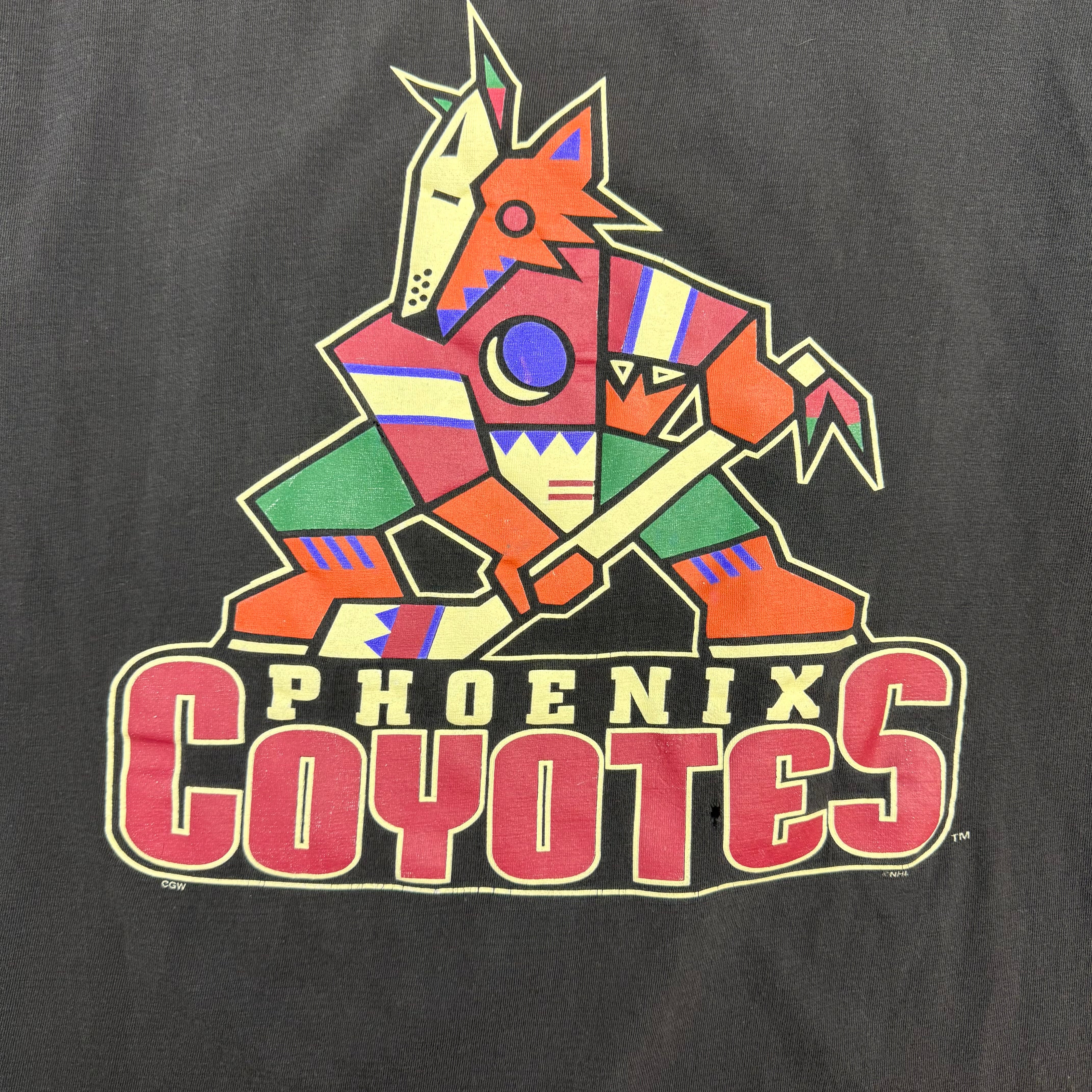Vintage Phoenix Coyotes Kachina T-Shirt Black